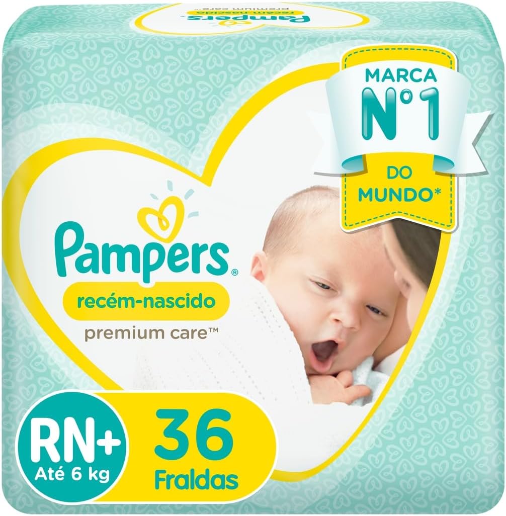 Fralda Descartável Pampers Confort Sec RN 36 Unidades