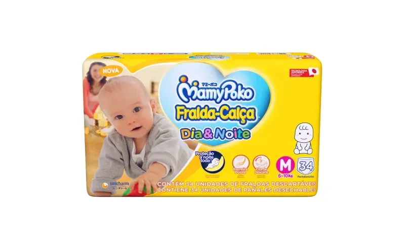 Fralda MamyPoko Fralda-Calça Super Proteção M 34 Unidades